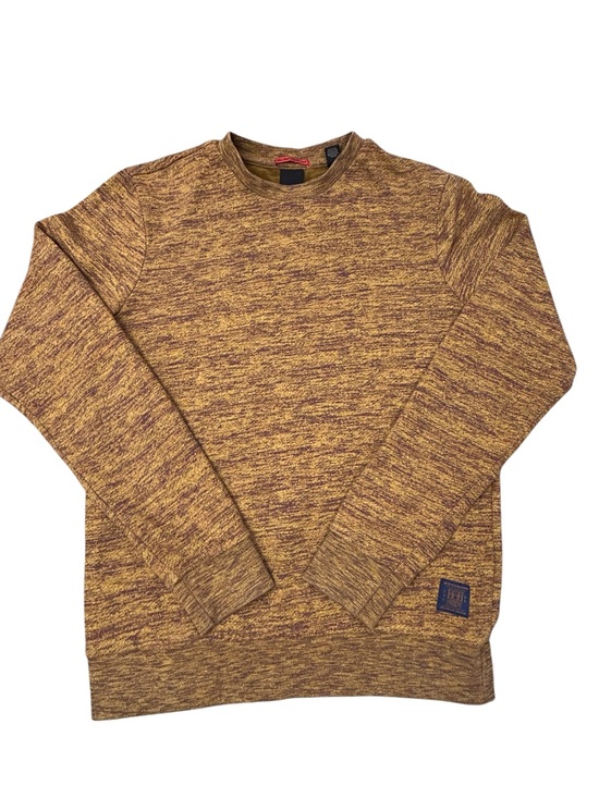 Scotch & Soda Other - Scotch & Soda Men's Marled Mustard Crewneck Sweater Mélange Texture Men’s M